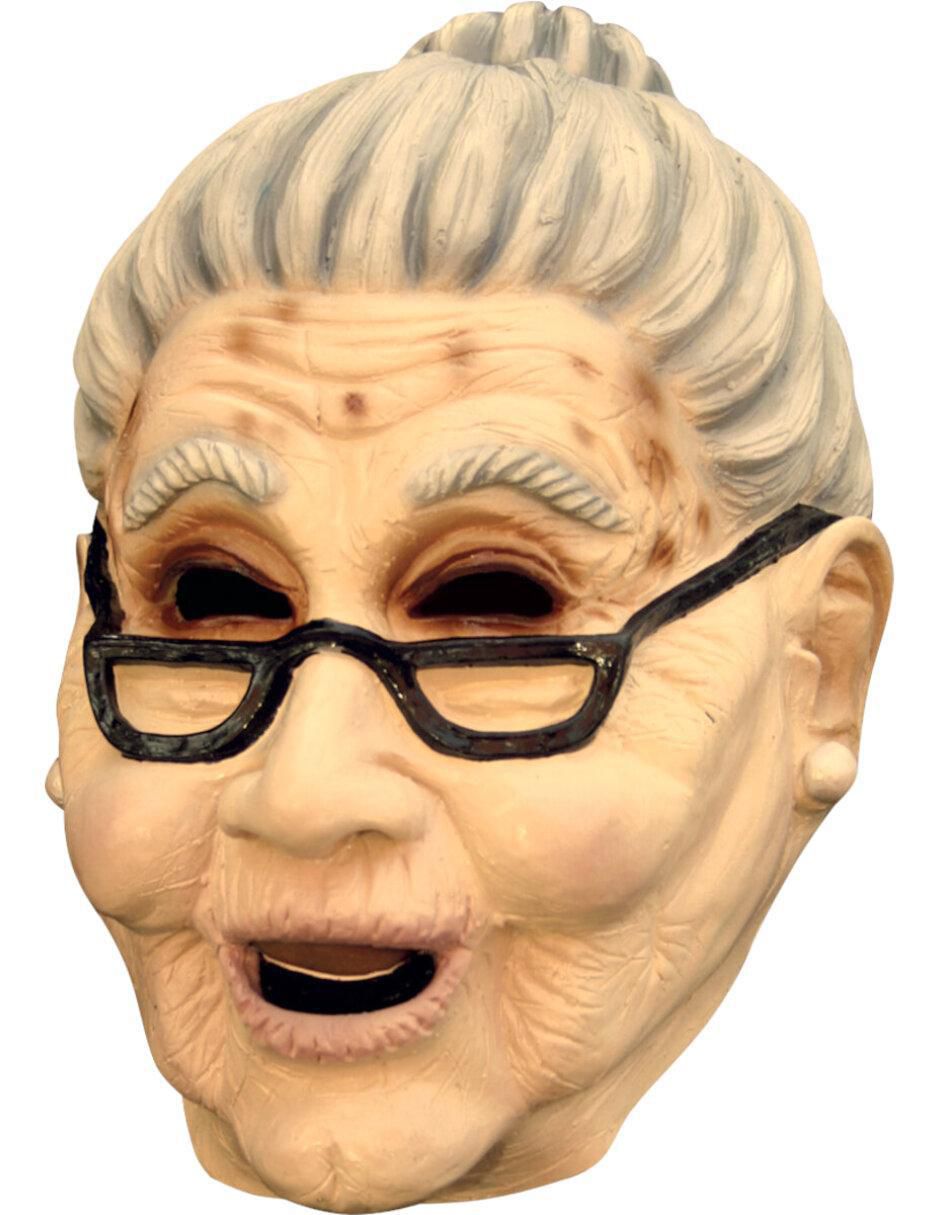 Máscara para disfraz de Abuelita tejedora Humor Ghoulish Productions