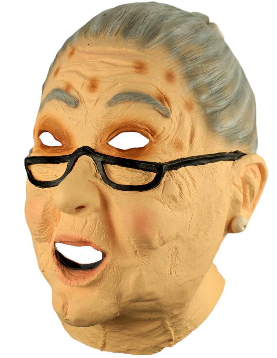 Máscara para disfraz de Abuelita tejedora Humor Ghoulish Productions