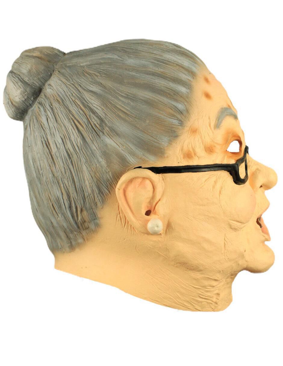 Máscara para disfraz de Abuelita tejedora Humor Ghoulish Productions