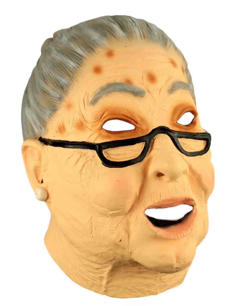 Máscara para disfraz de Abuelita tejedora Humor Ghoulish Productions