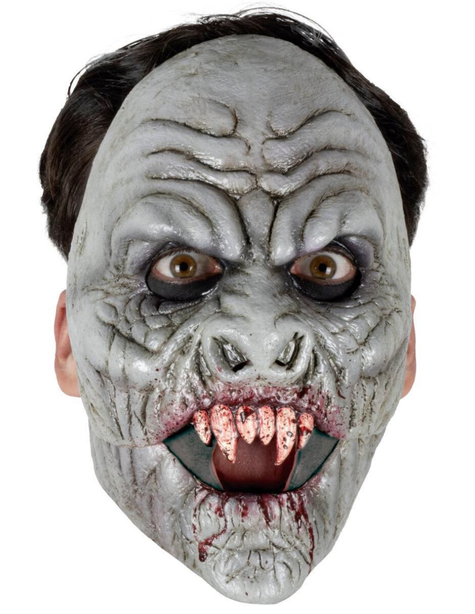 Máscara para disfraz de vampiro sanguinario moving mouth 1