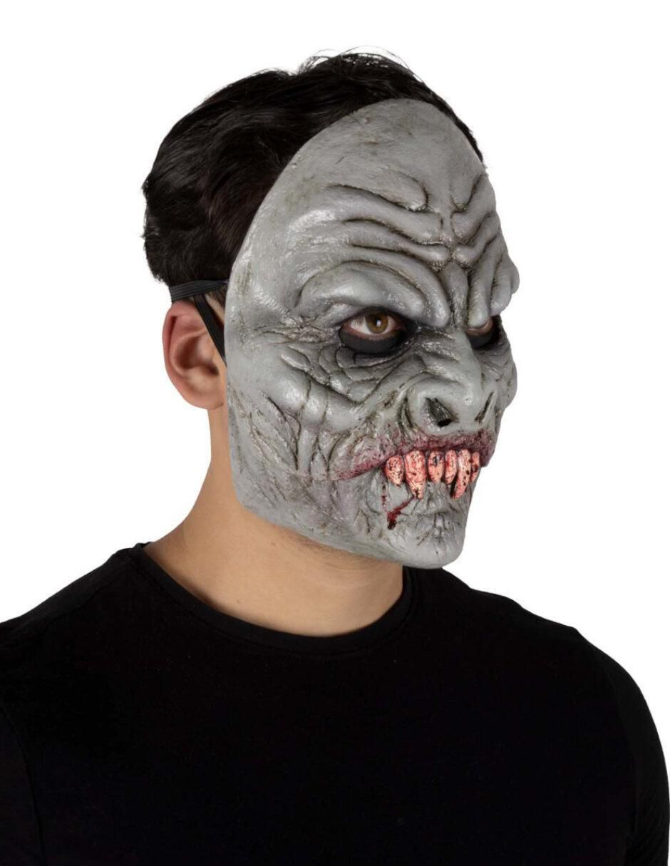 Máscara para disfraz de vampiro sanguinario moving mouth 2