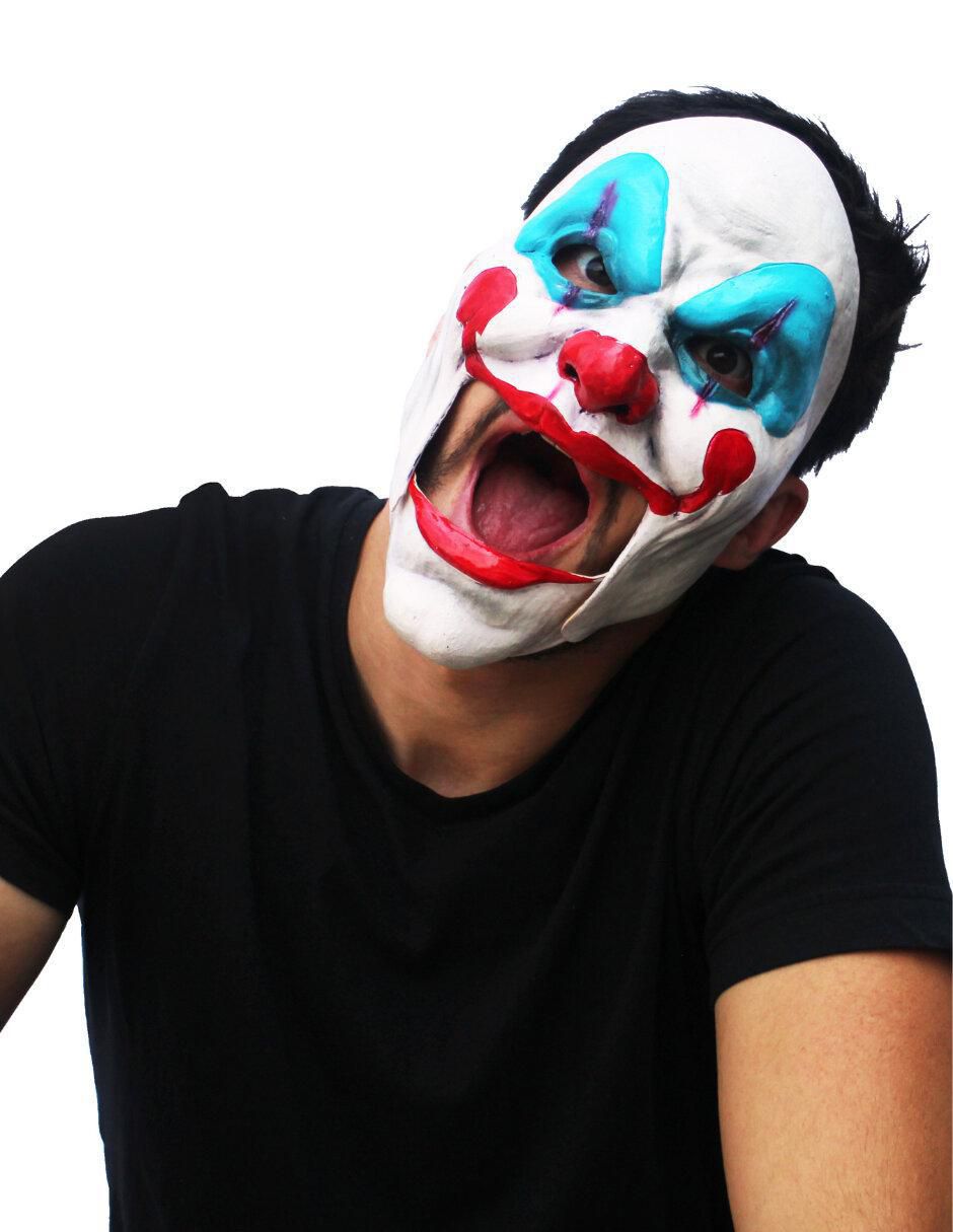 Máscara para disfraz de Payaso asesino Moving Mouth Ghoulish Productions