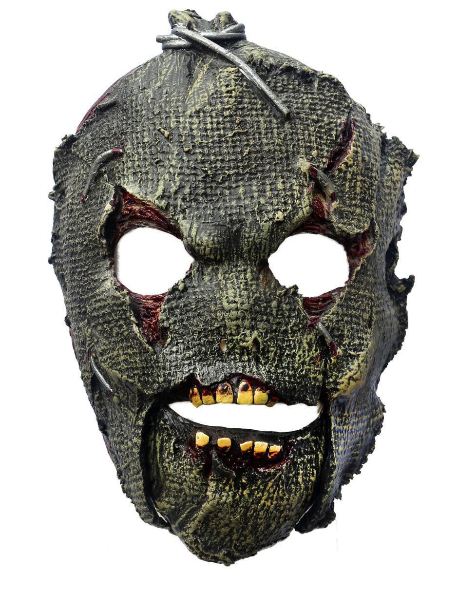 Máscara para disfraz de Espantapájaros Moving Mouth Ghoulish Productions