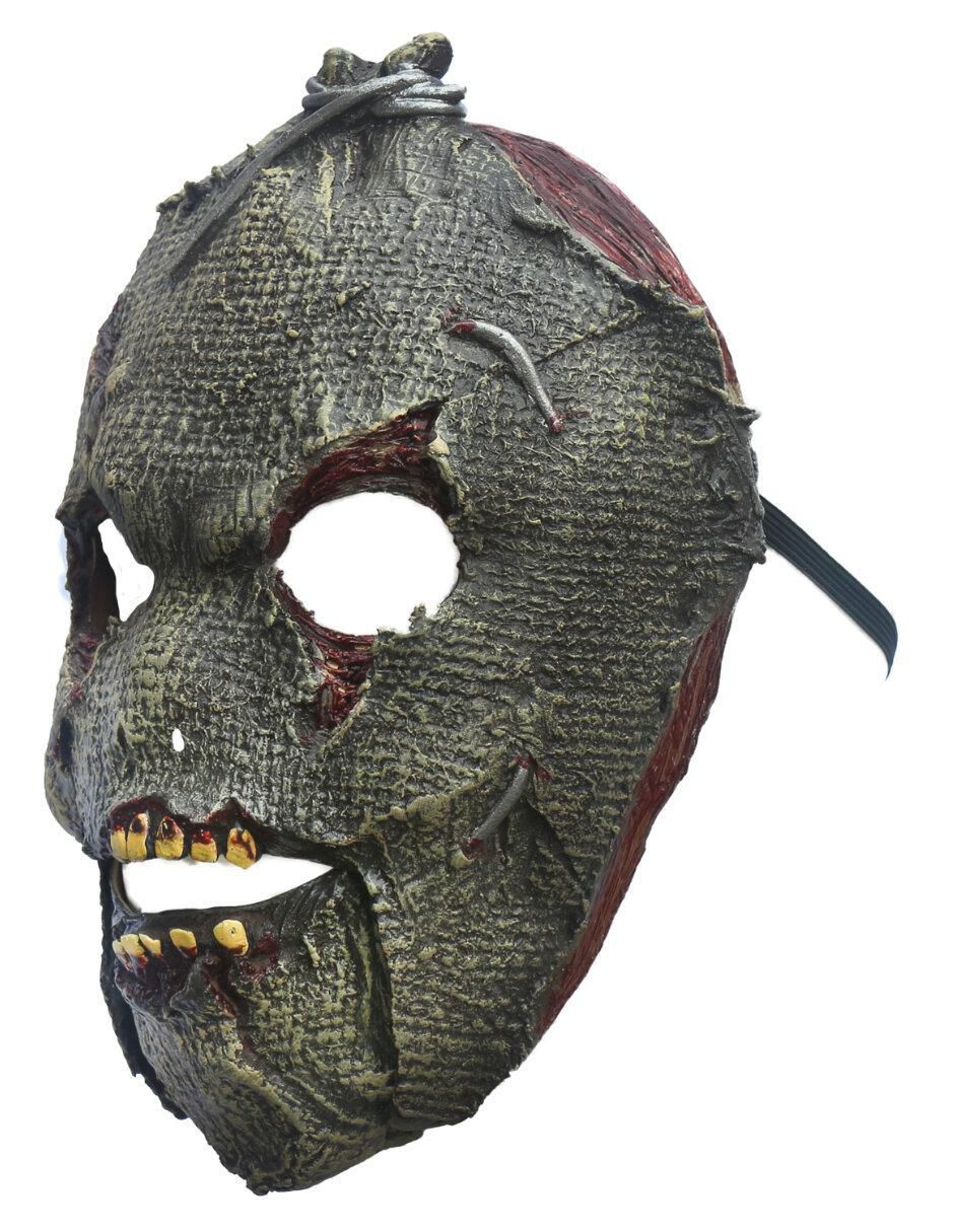 Máscara para disfraz de Espantapájaros Moving Mouth Ghoulish Productions