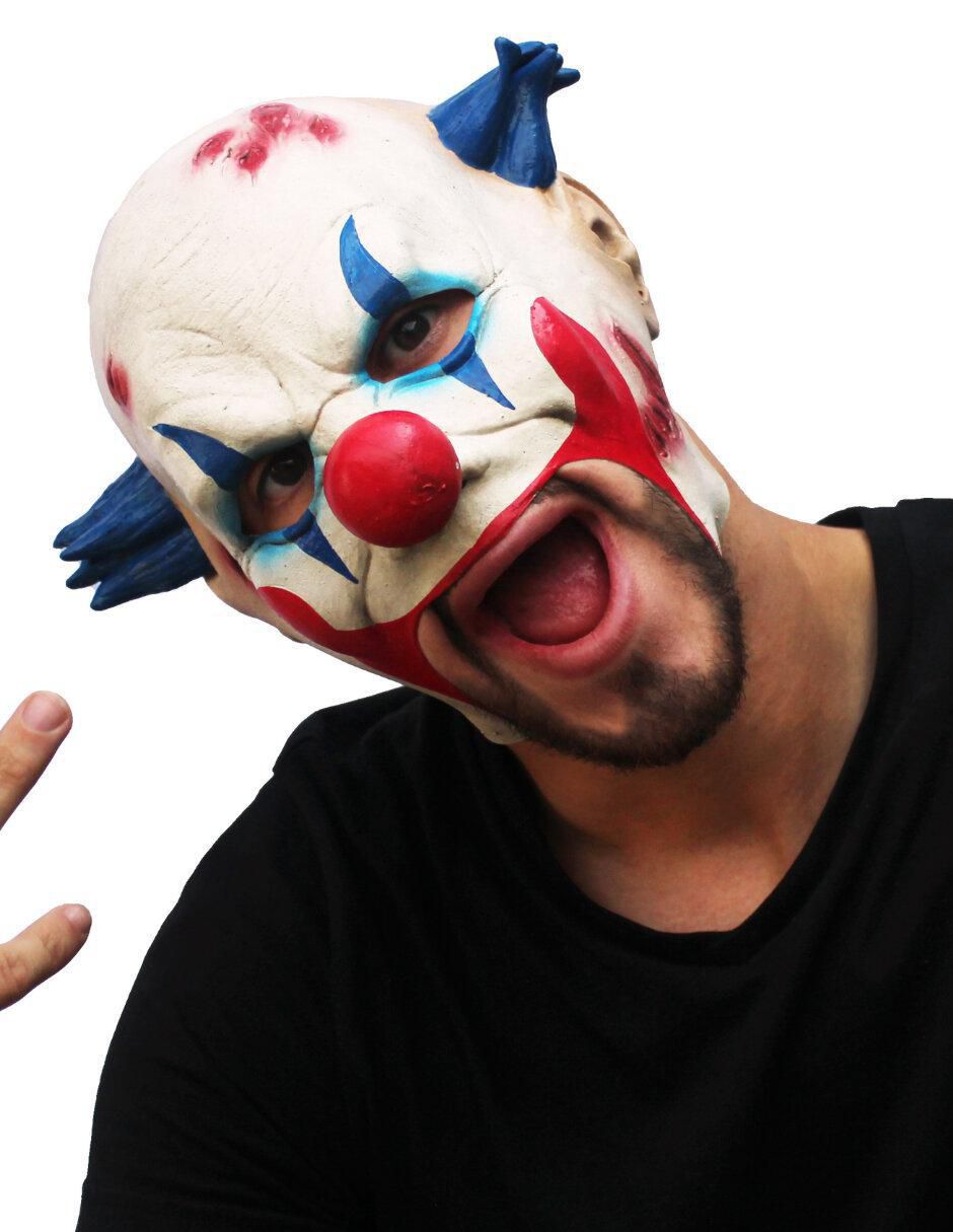 Máscara para disfraz de Payaso Siniestro Chinless Ghoulish Productions