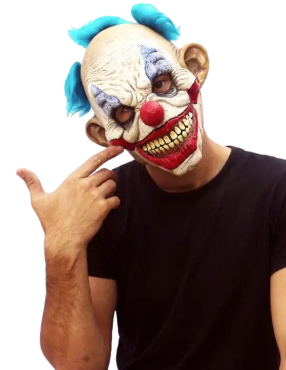 Máscara para disfraz de Payaso Asesino Jr Masks Ghoulish Productions