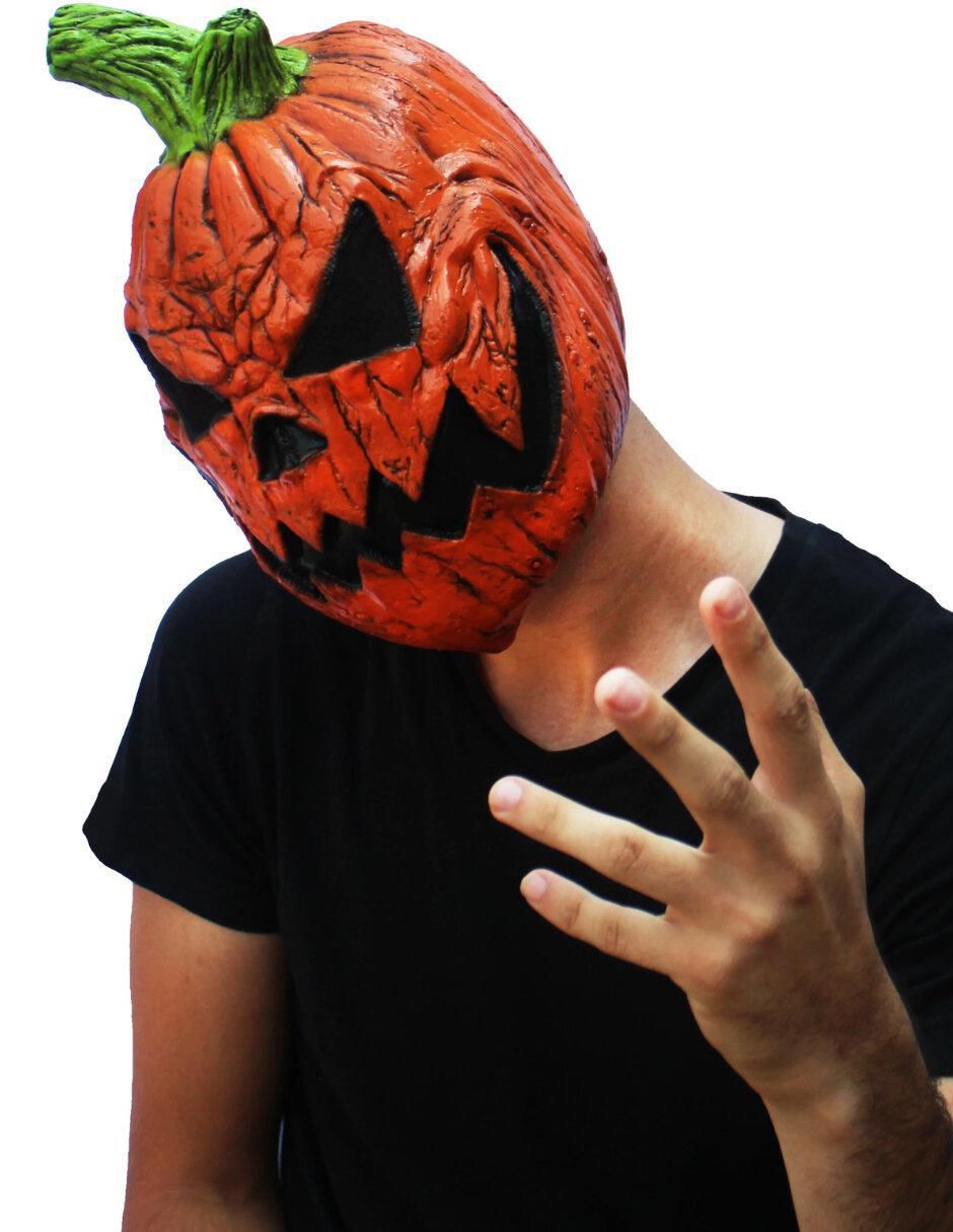 Máscara para disfraz de calabaza siniestra Junior masks Ghoulish Productions