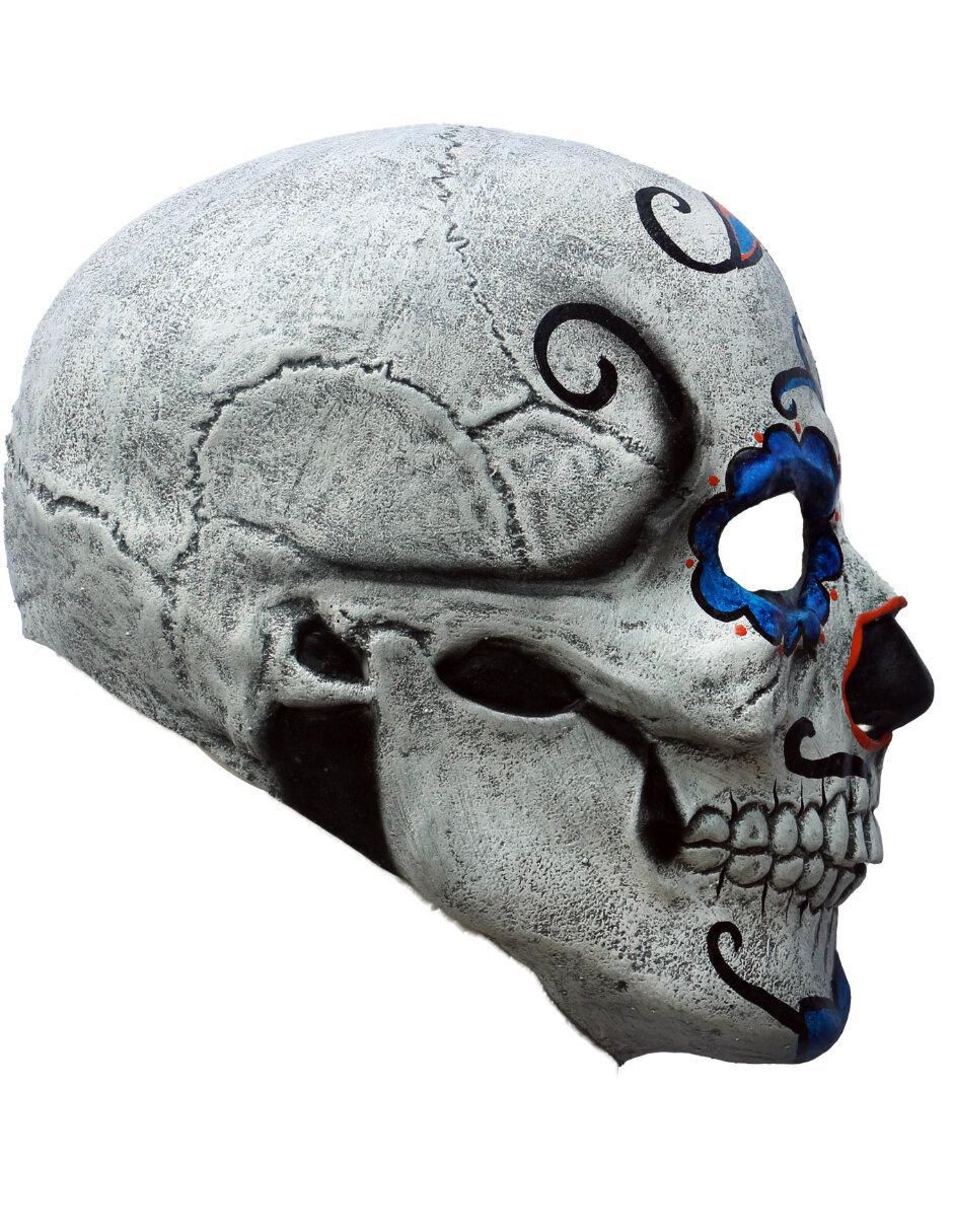 Máscara para disfraz de cráneo de catrin day of the dead 3