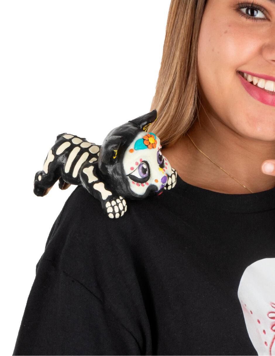 Shoulder buddy para disfraz de gatito catrina Day of the dead