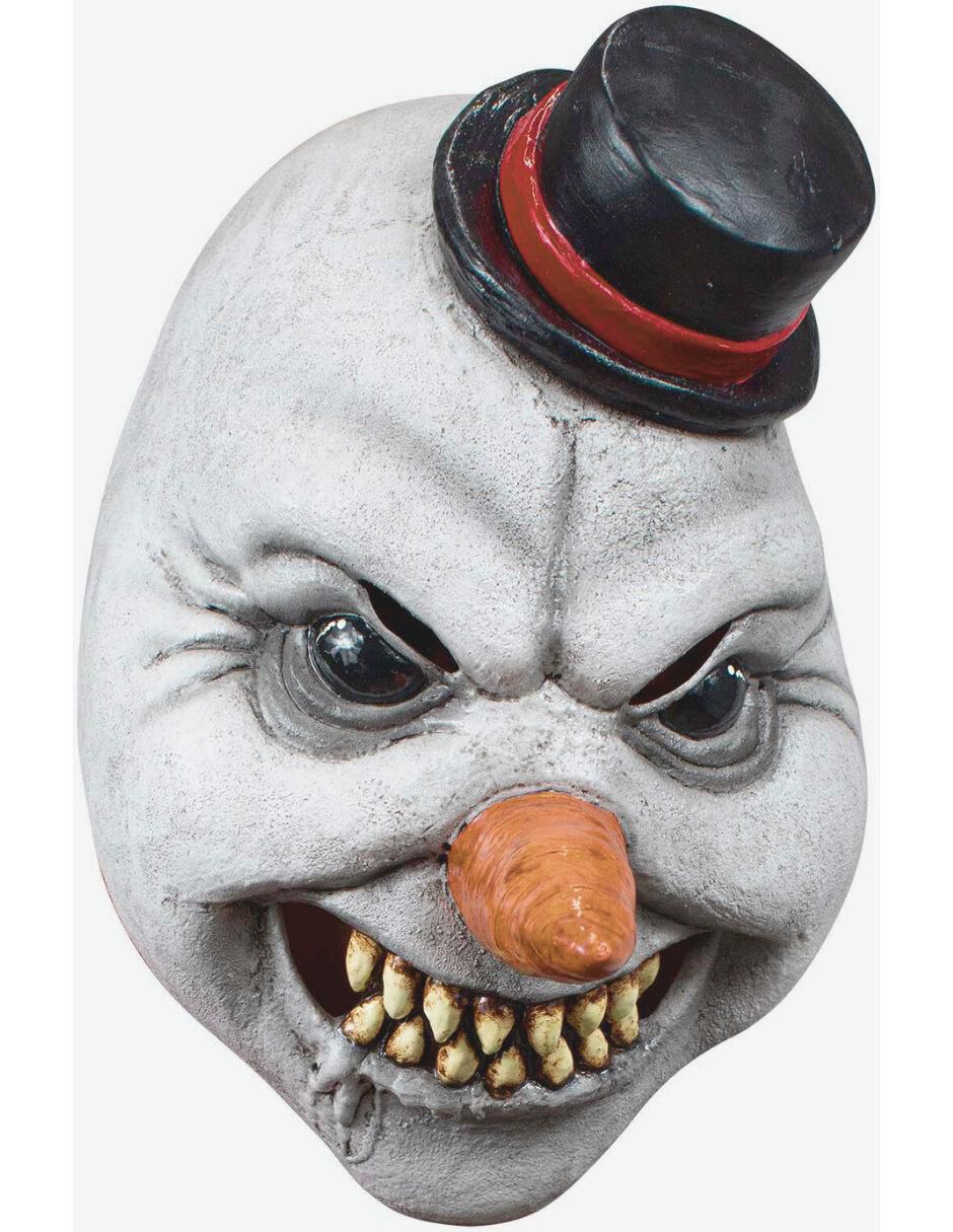 Máscara para disfraz de malvado hombre nieve horror xmas