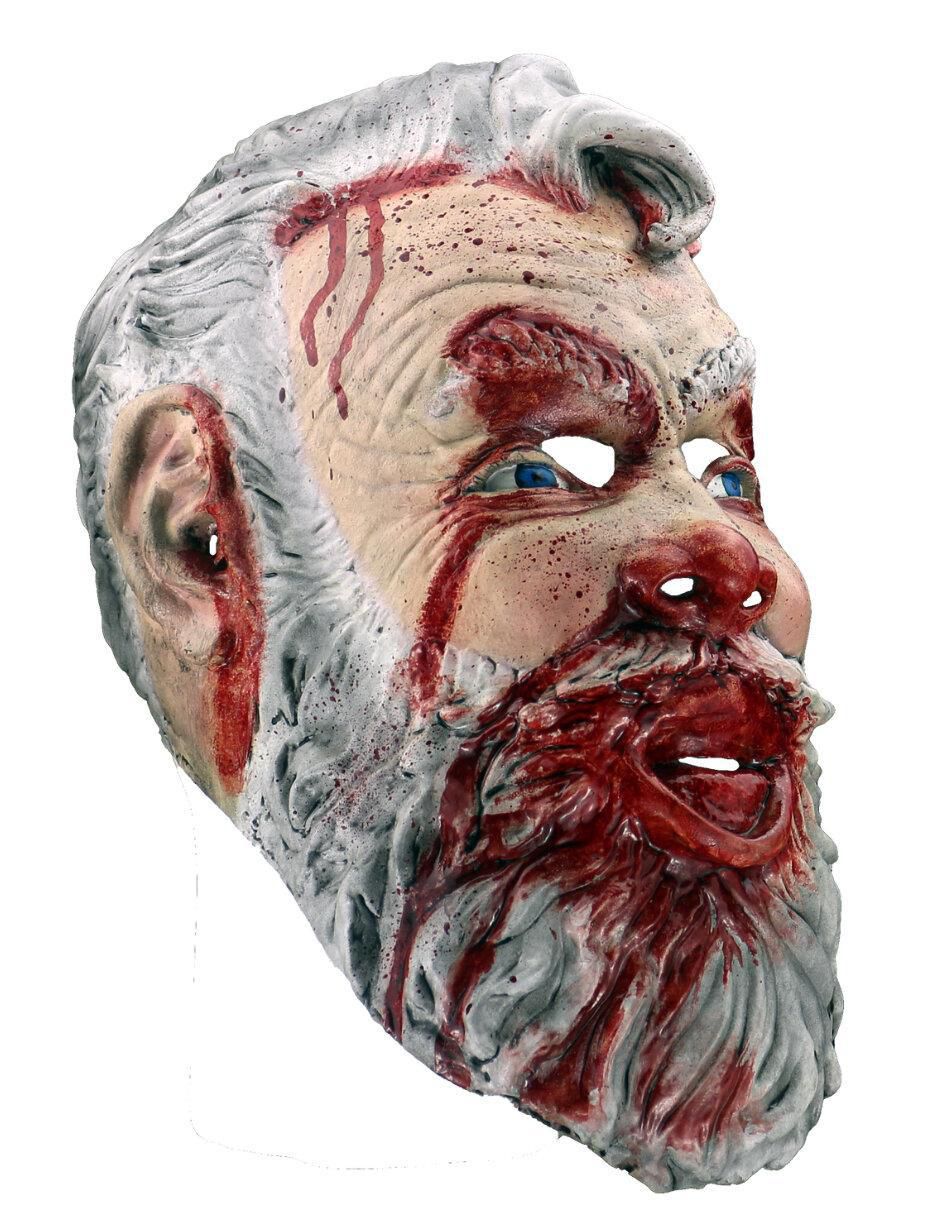 Máscara para disfraz de santa claus sangriento horror xmas 2