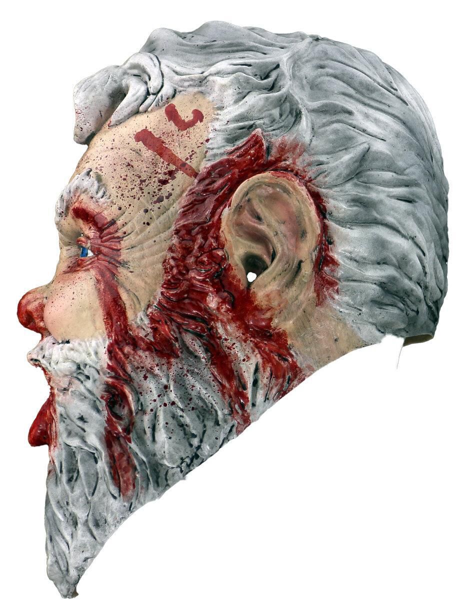 Máscara para disfraz de santa claus sangriento horror xmas 5