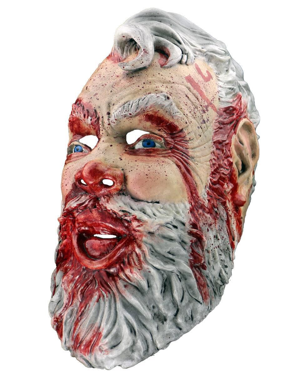 Máscara para disfraz de santa claus sangriento horror xmas 6