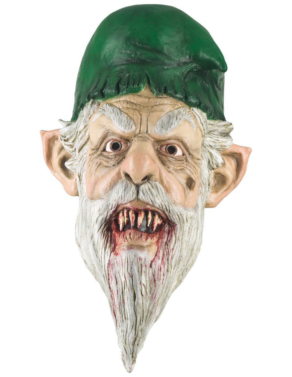 Máscara para disfraz de gnomo navideño maligno horror xmas 1
