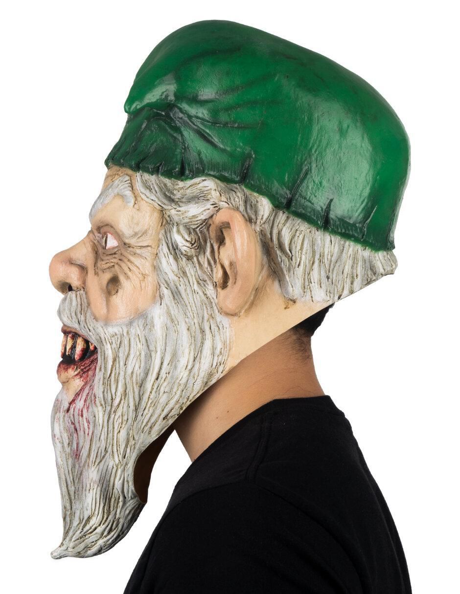 Máscara para disfraz de gnomo navideño maligno horror xmas 5