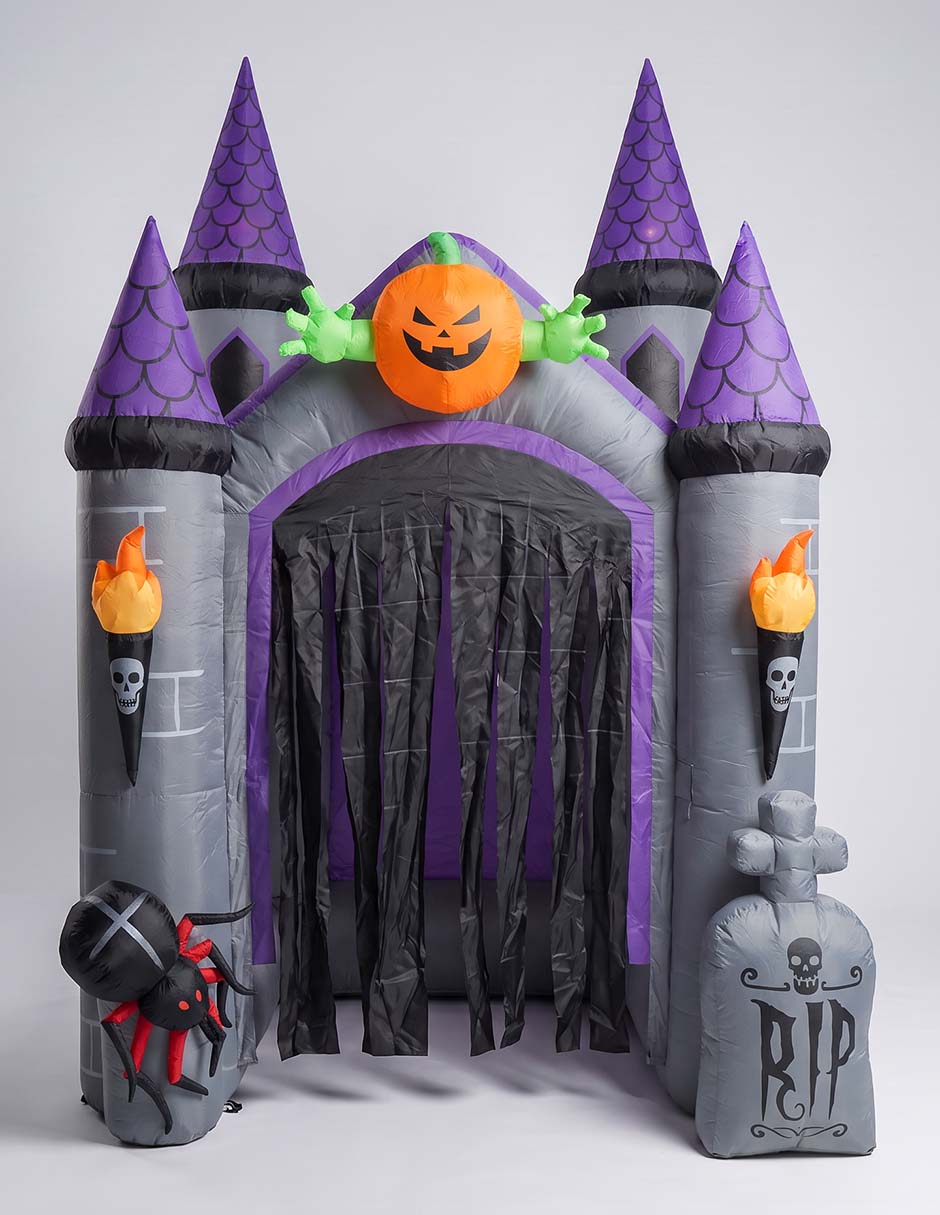 Inflable decorativo forma de castillo embrujado 1
