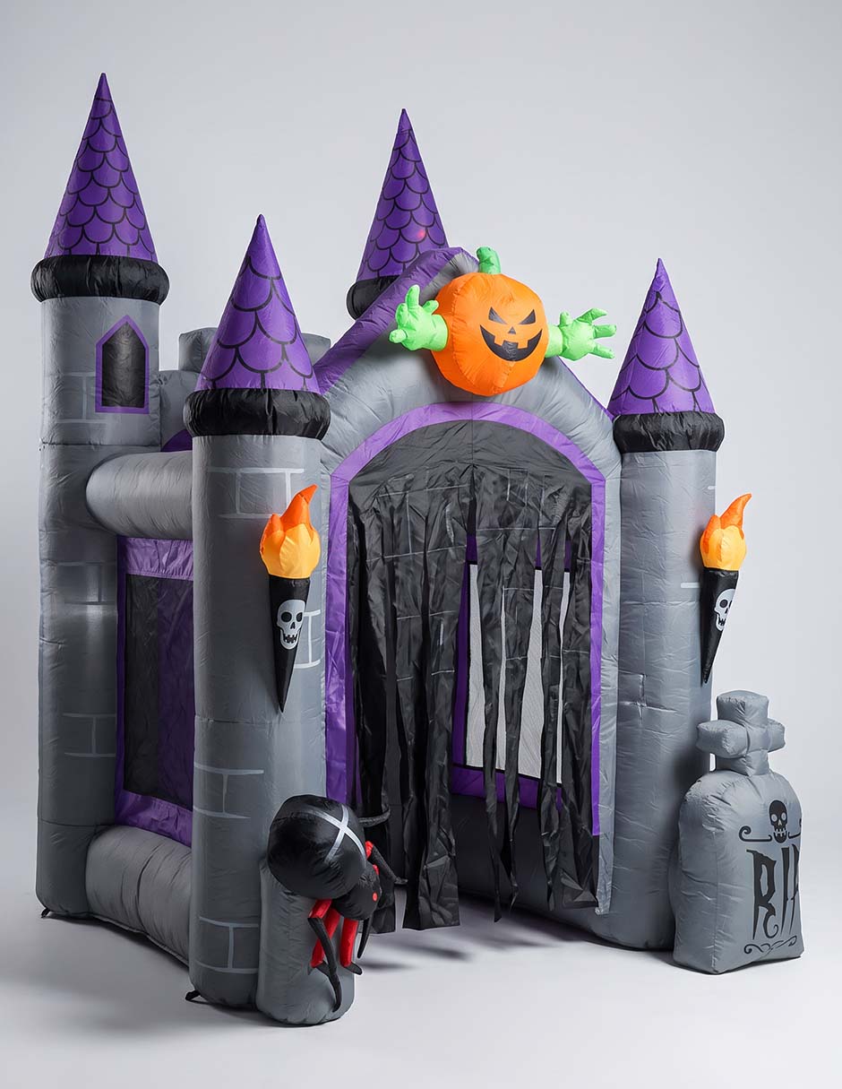 Inflable decorativo forma de castillo embrujado 2