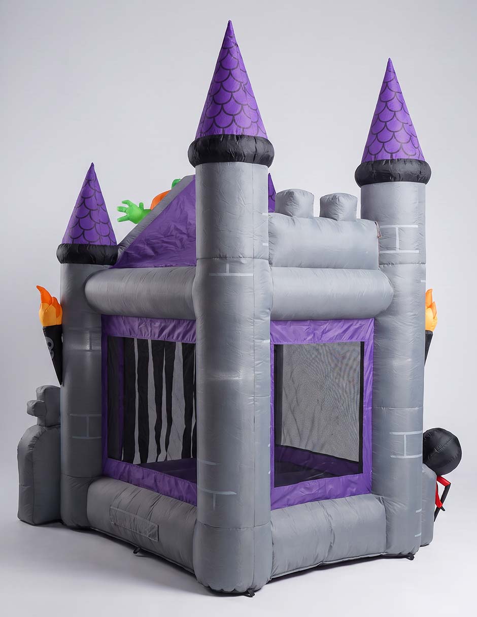 Inflable decorativo forma de castillo embrujado 3