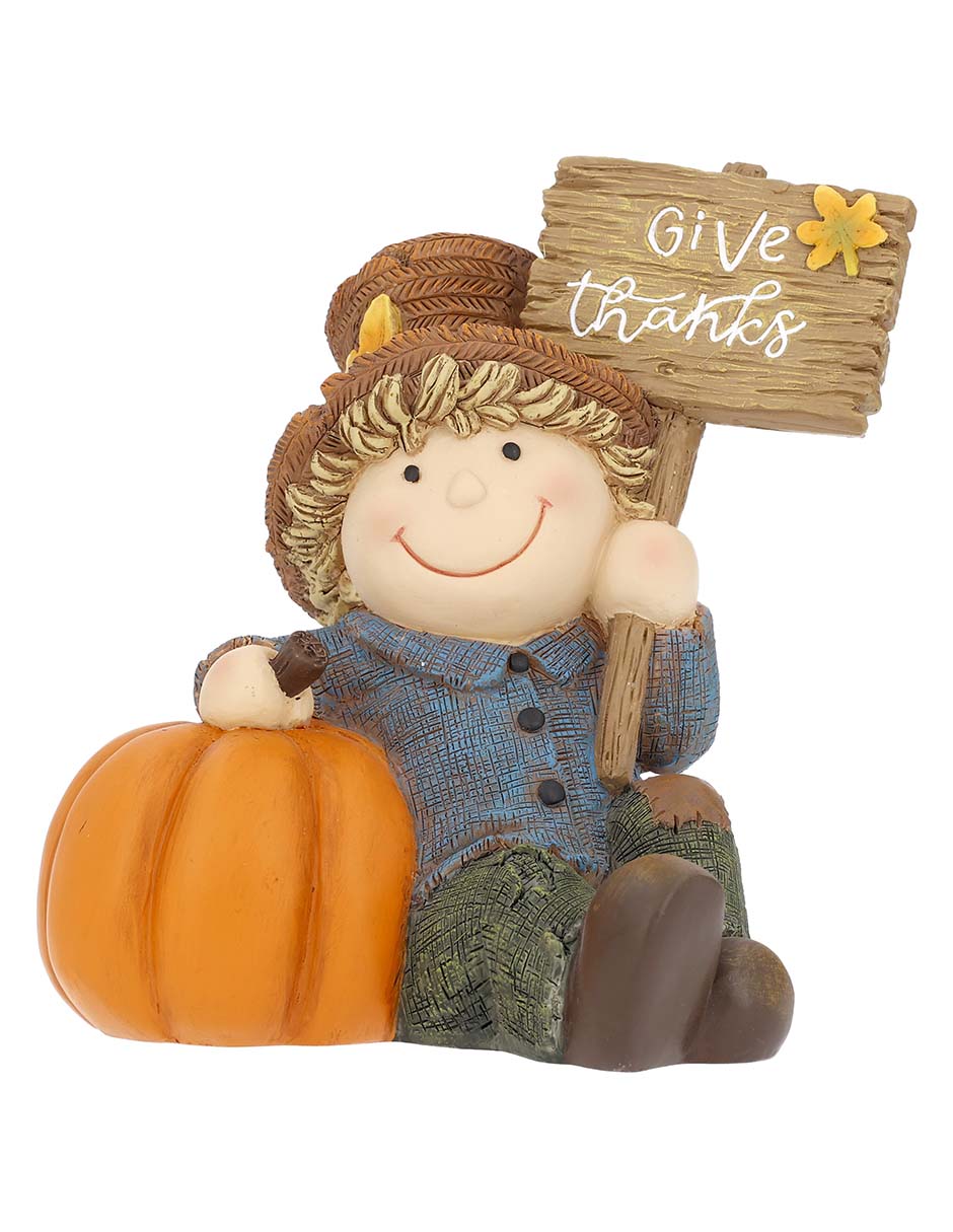 Figura decorativa de Halloween con forma de espantapájaros 1
