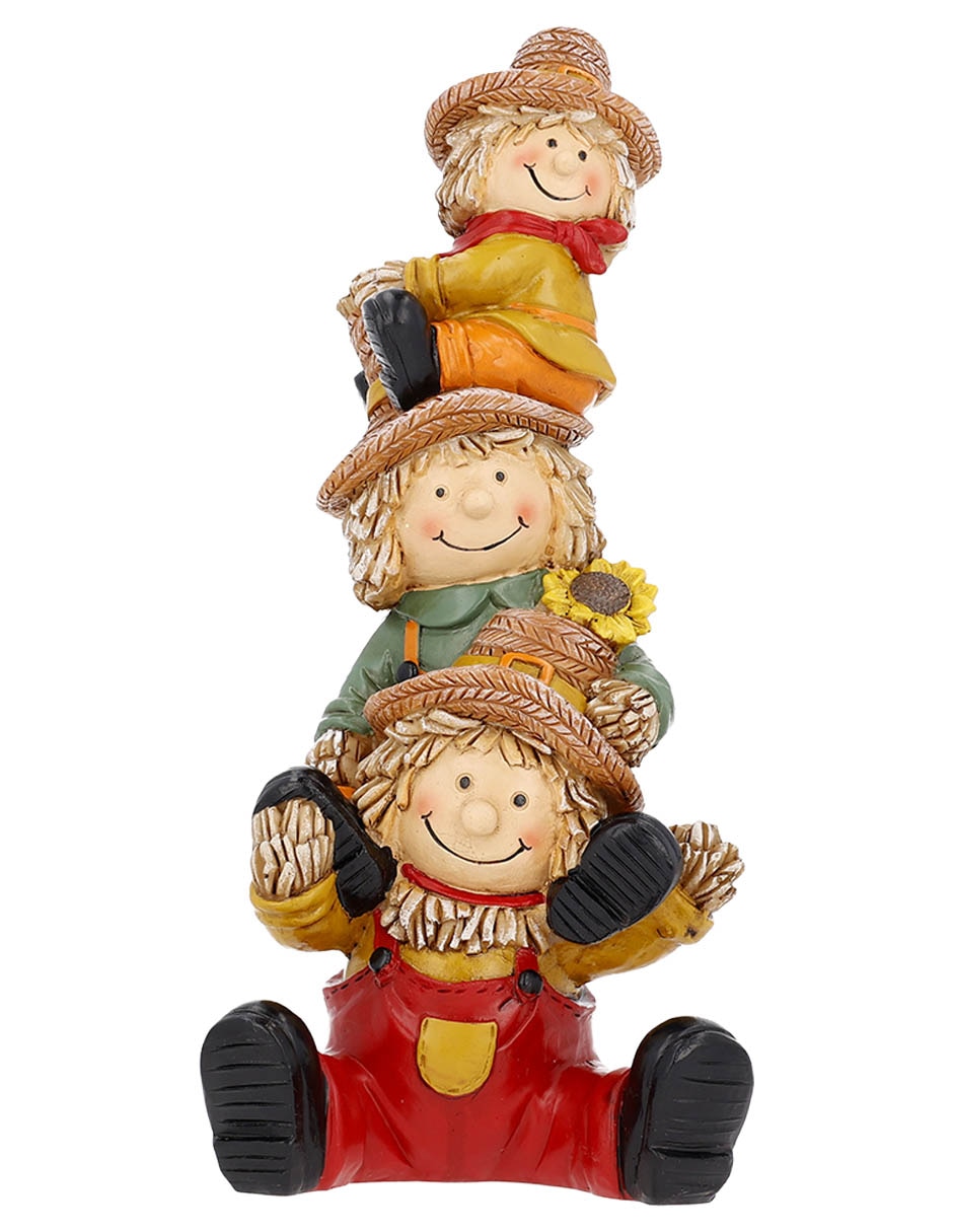 Figura decorativa navideña con forma de espantapájaros 1