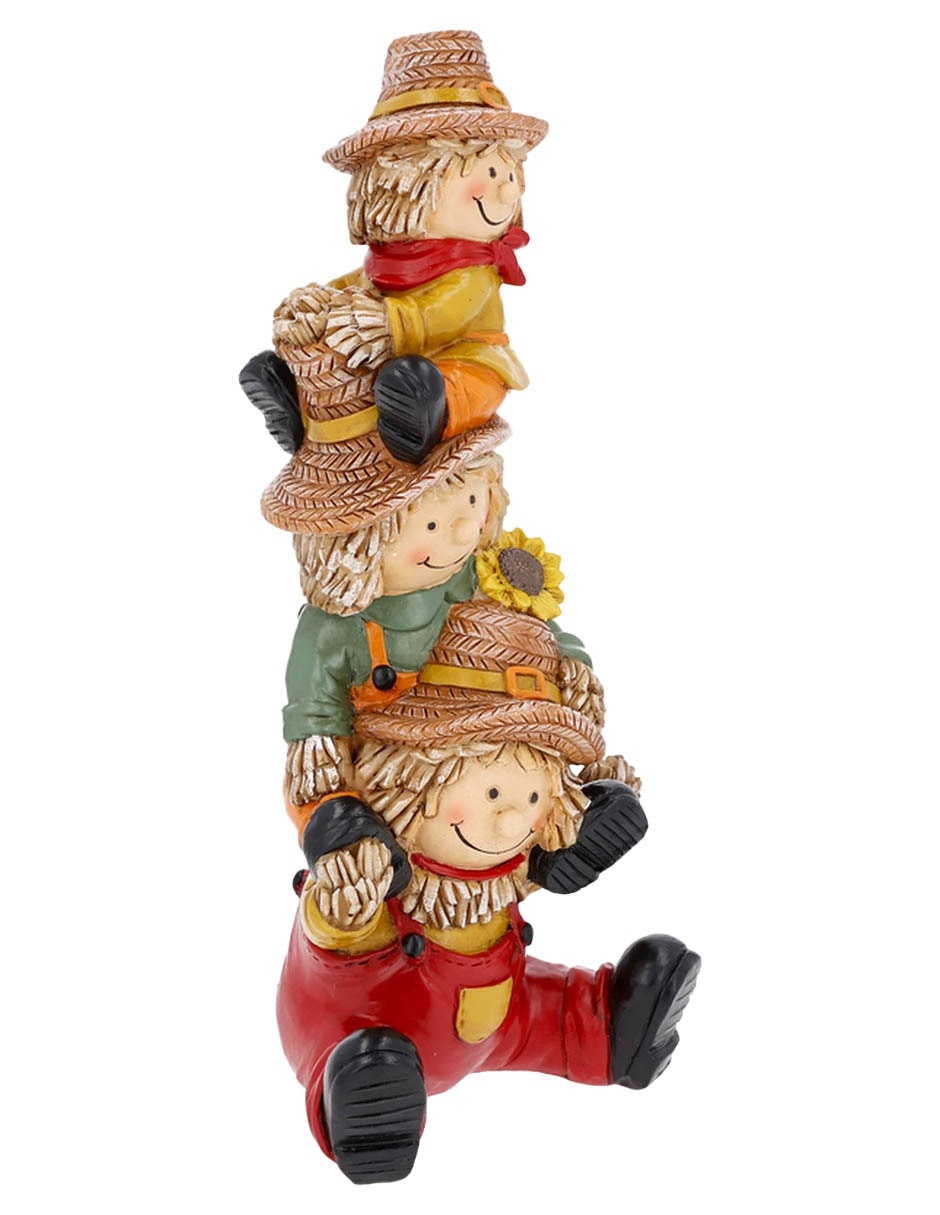Figura decorativa navideña con forma de espantapájaros 2