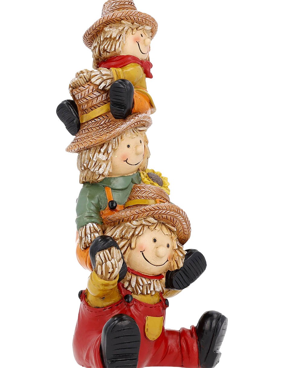 Figura decorativa navideña con forma de espantapájaros