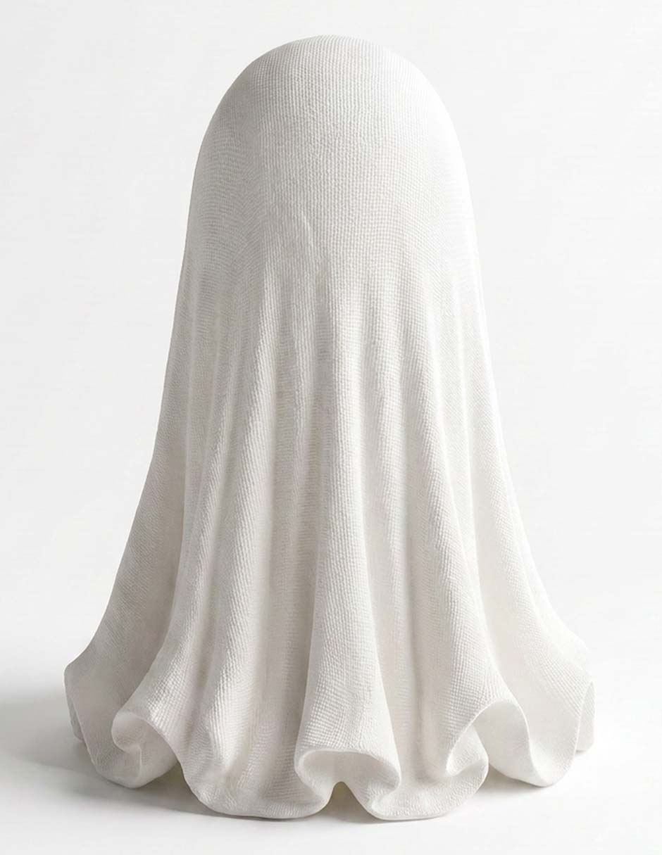 Figura decorativa de Halloween con forma de fantasma 3