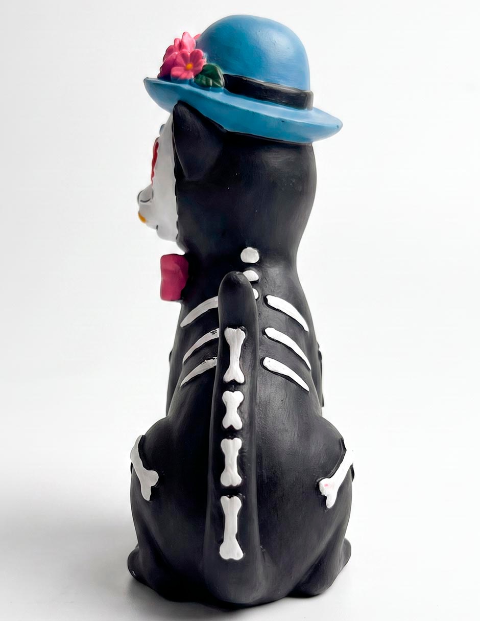 Figura decorativa de halloween con forma de gato