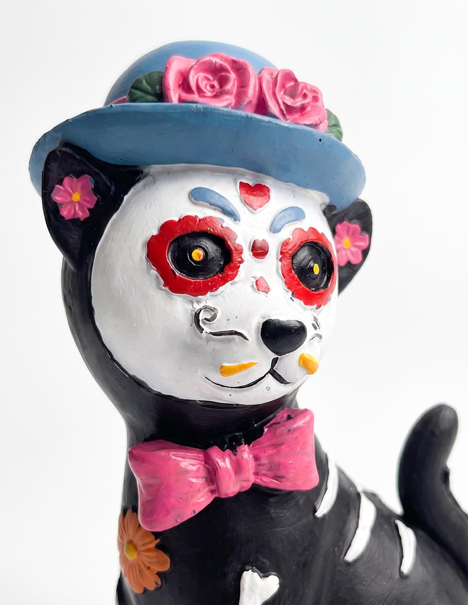 Figura decorativa de halloween con forma de gato 2