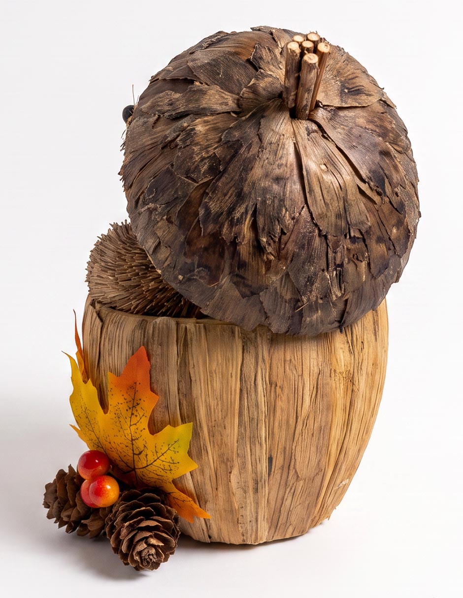 Figura decorativa de halloween con forma de ardilla