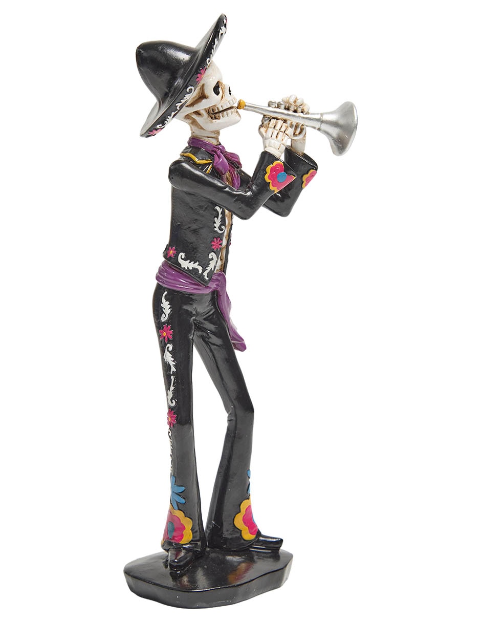 Figura decorativa de halloween con forma de catrín 2