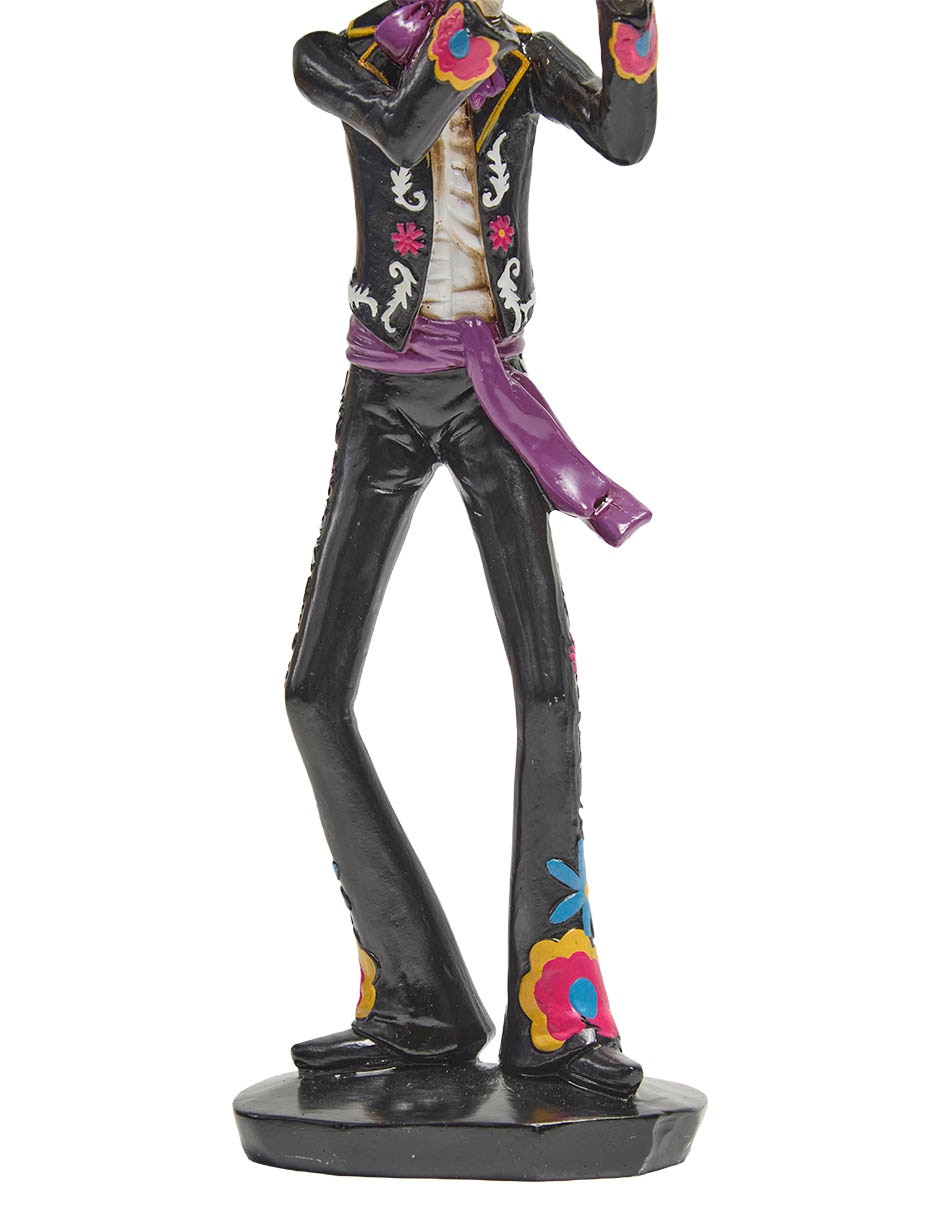 Figura decorativa de halloween con forma de catrín