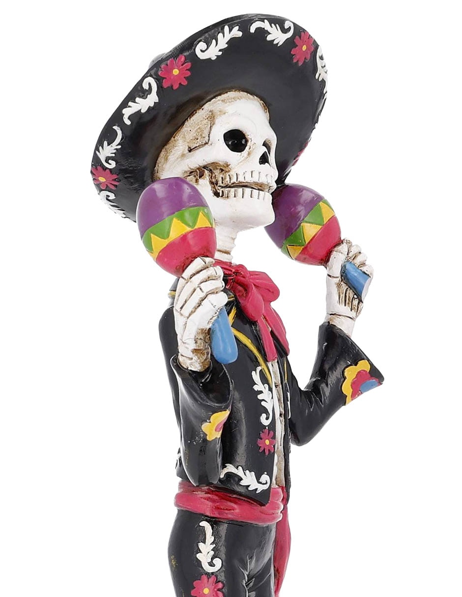 Figura decorativa de halloween con forma de catrín