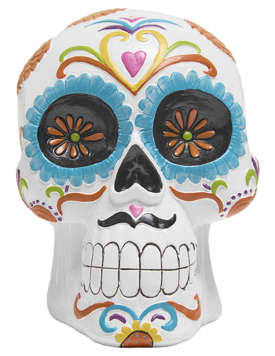 Figura decorativa de halloween con forma de calavera 1