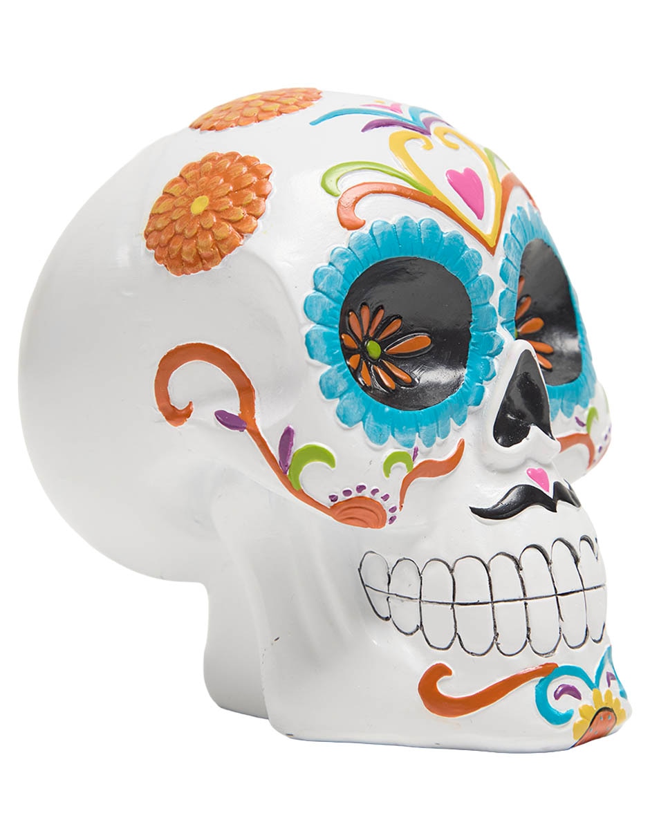 Figura decorativa de halloween con forma de calavera 2