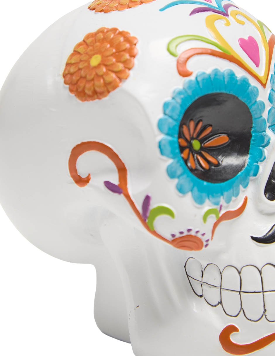 Figura decorativa de halloween con forma de calavera 4