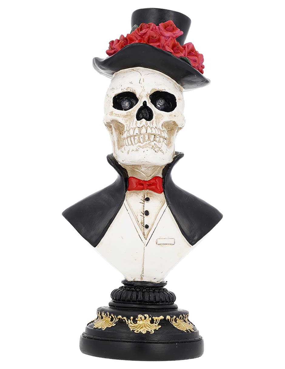 Figura decorativa de Halloween con forma de catrín 1