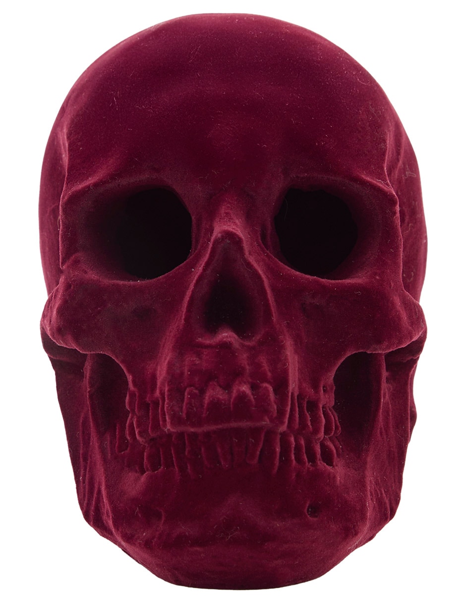 Figura decorativa de halloween con forma de craneo 1