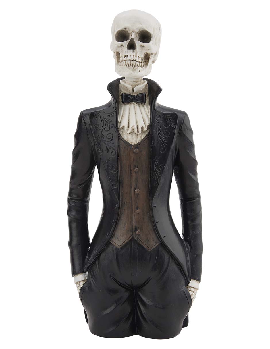 Figura decorativa de Halloween con forma de catrín 1