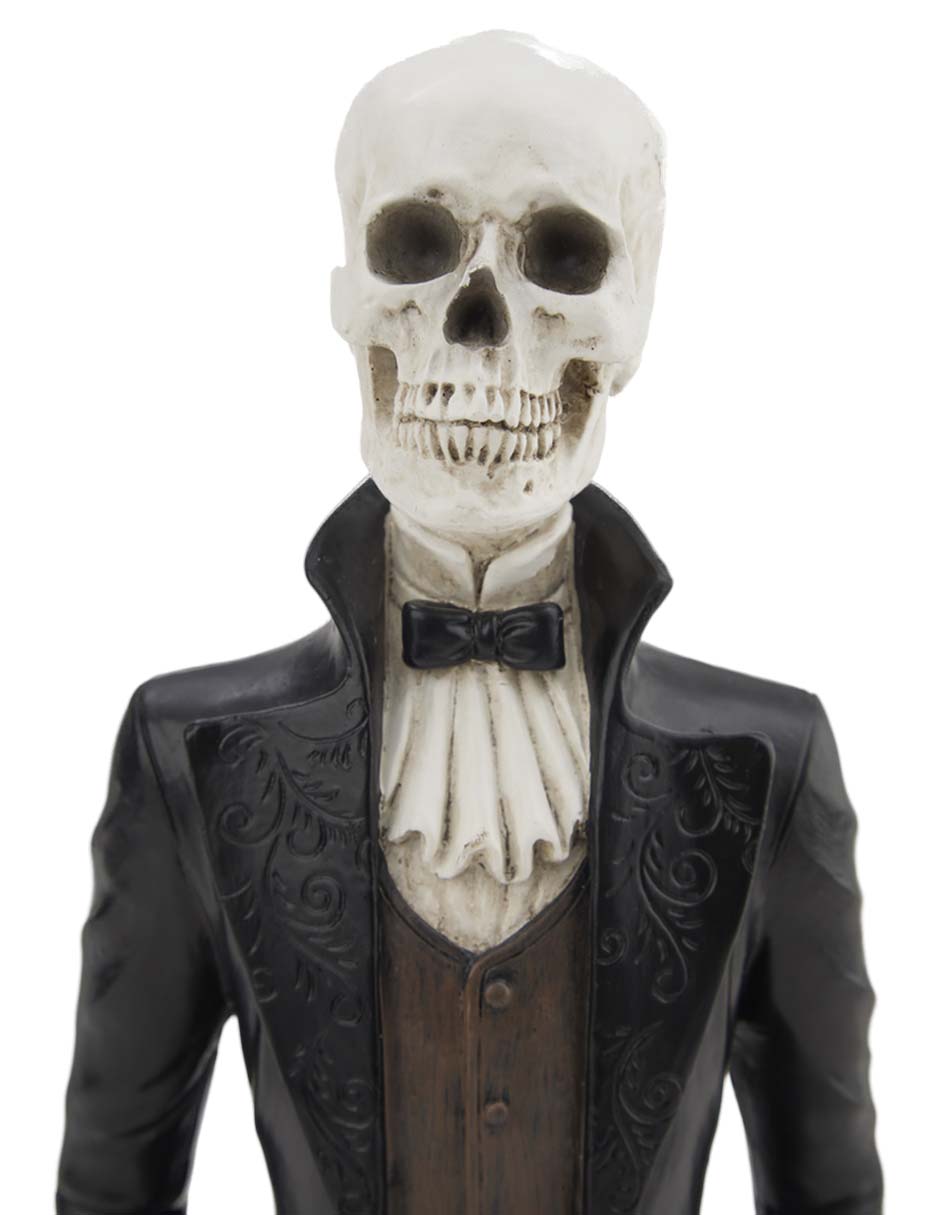 Figura decorativa de Halloween con forma de catrín