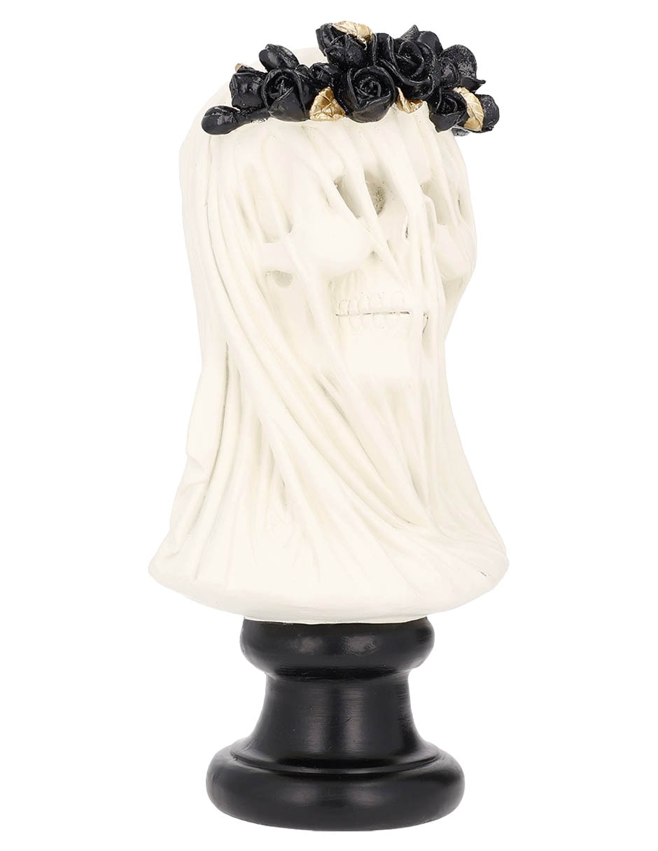 Figura decorativa de Halloween con forma de calavera