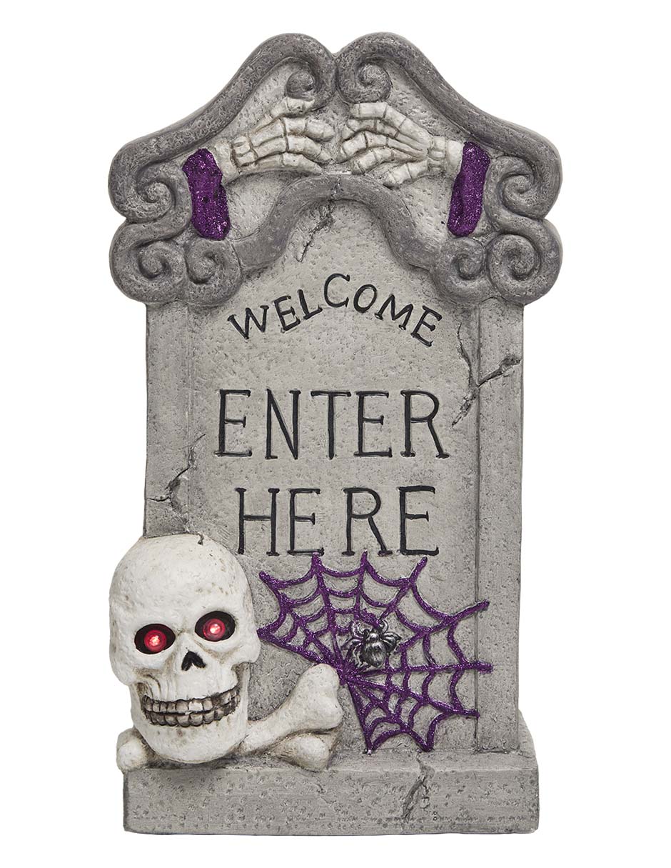 Figura decorativa de Halloween con forma de tumba 6