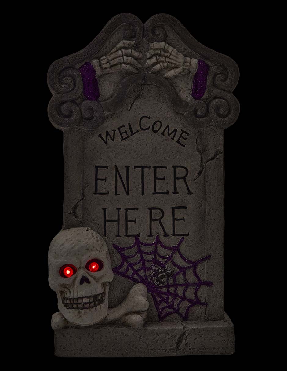 Figura decorativa de Halloween con forma de tumba 7