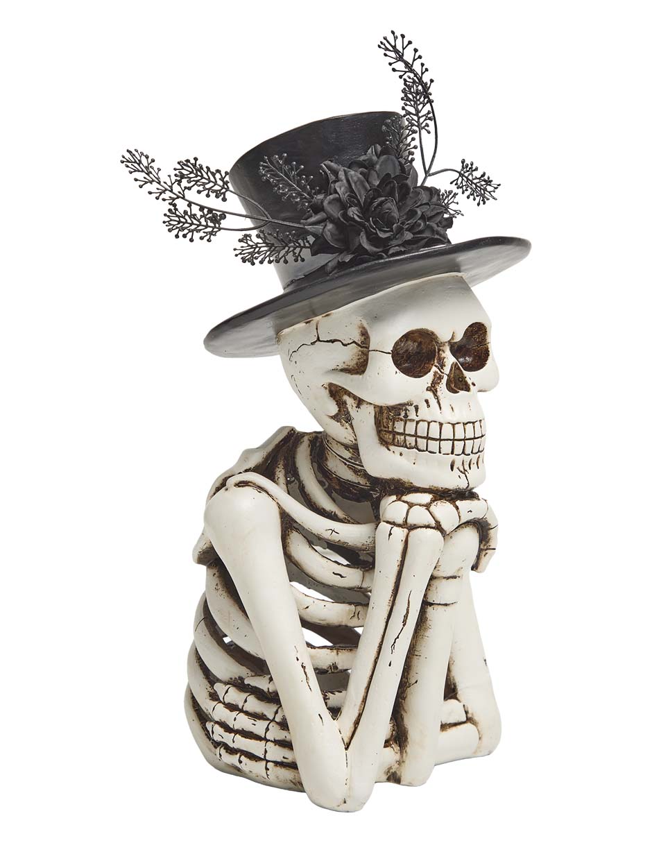 Figura decorativa de Halloween con forma de catrín 2