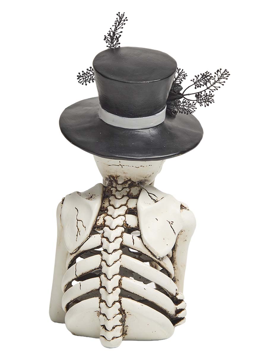 Figura decorativa de Halloween con forma de catrín 3
