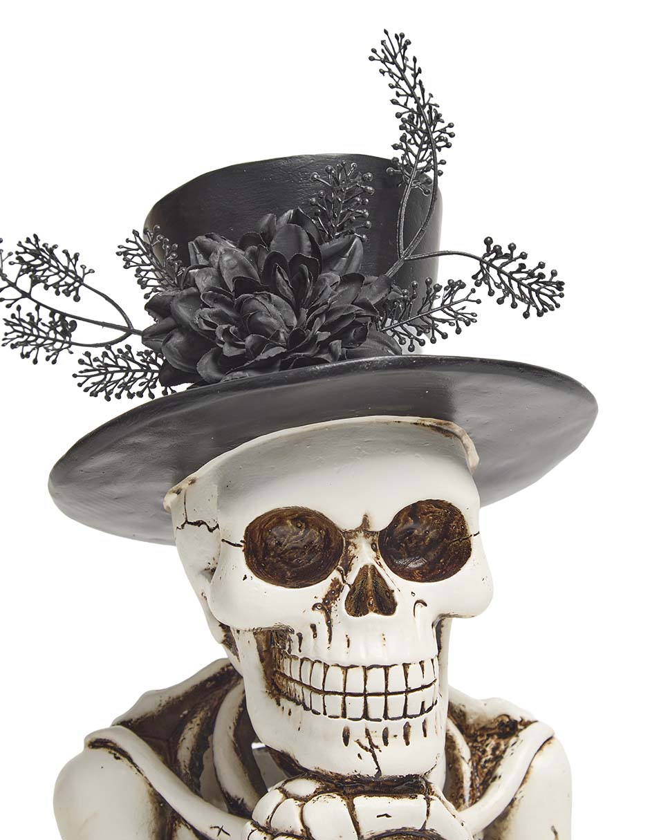 Figura decorativa de Halloween con forma de catrín 4