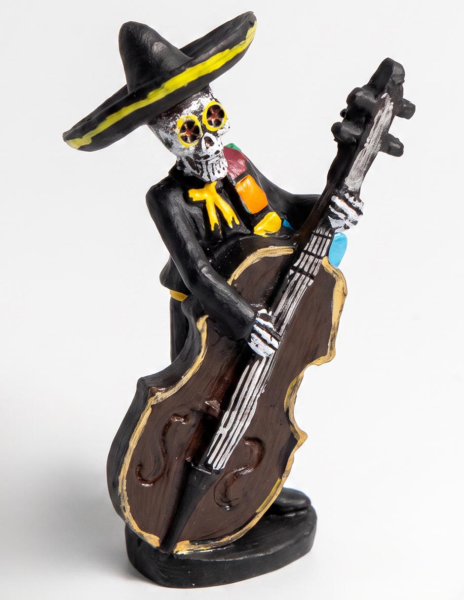 Figura decorativa Día de muertos con forma de esqueleto mariachi Figura decorativa Día de muertos con forma de esqueleto mariachi