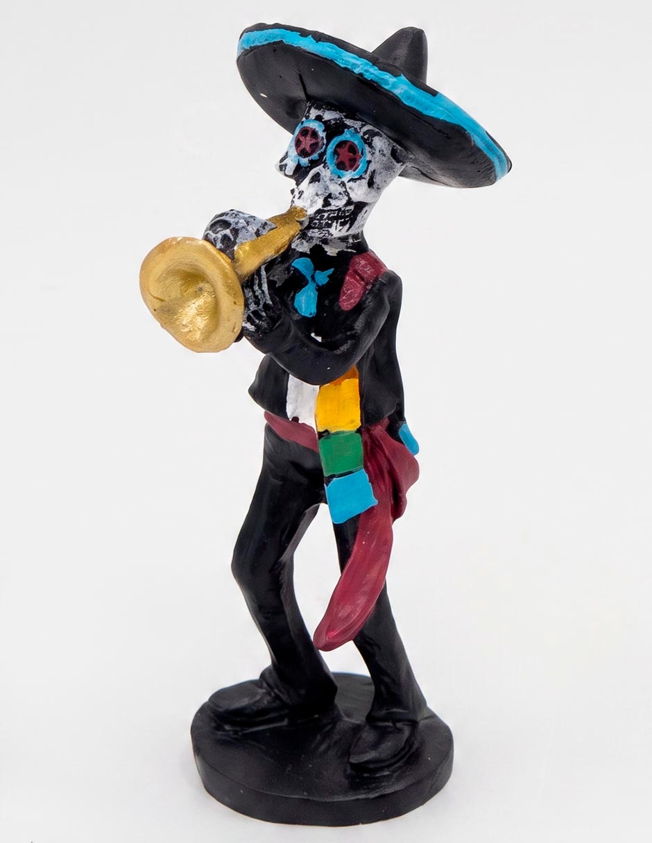 Figura decorativa Día de muertos con forma de esqueleto mariachi Figura decorativa Día de muertos con forma de esqueleto mariachi