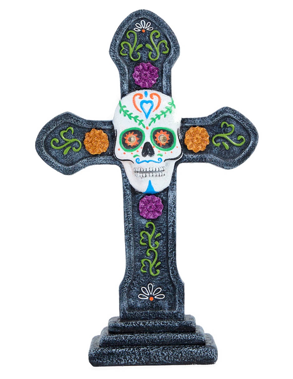Figura decorativa Día de muertos con forma de cruz 1